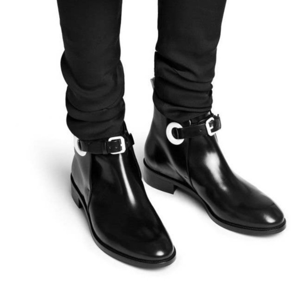 ACNE STUDIOS Allea Black Leather Boots US 8